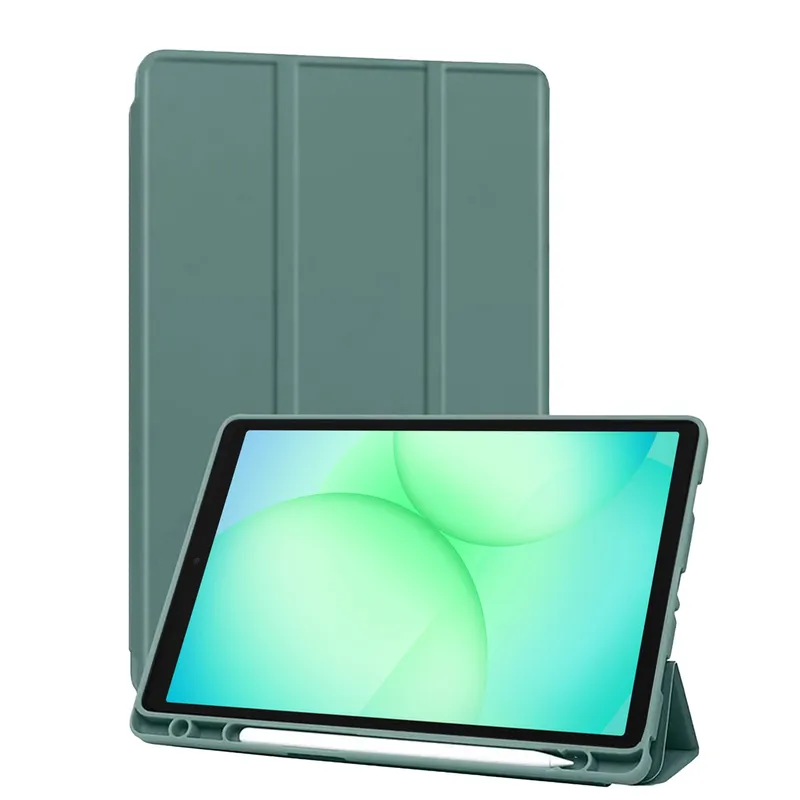 Etui Do Galaxy Tab A11+ A9+ 10.9 11 2025 2023 Z Klapką Na Rysik - Zielone