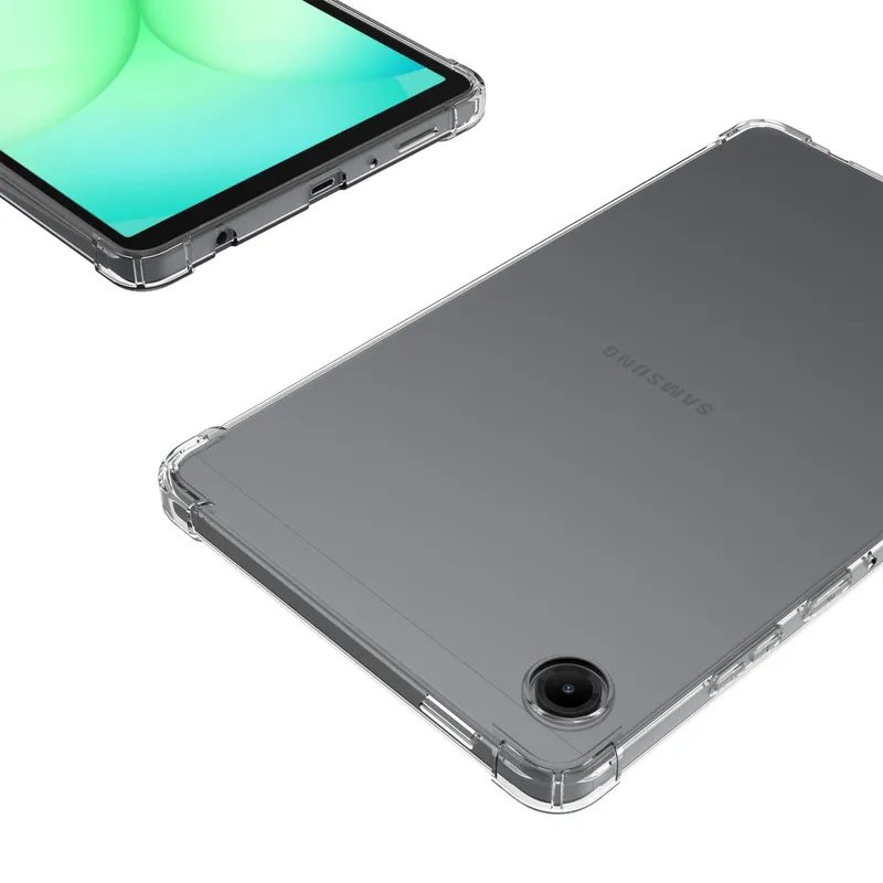 Etui Do Galaxy Tab A11+ A9+ 10.9 Silikonowe Plecki Z Podstawką - Bezbarwne