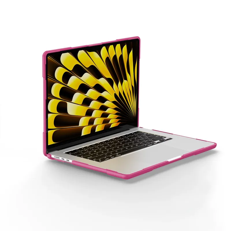 Etui Do MacBook Air 13 m² M3 M4 M5 Rugged Matowe - Różowy