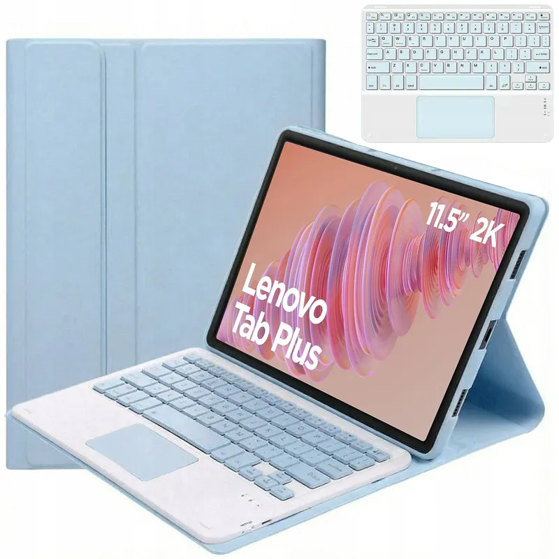 Etui Z Klawiaturą Bluetooth Do Lenovo Tab Plus 11 5" - Niebieski
