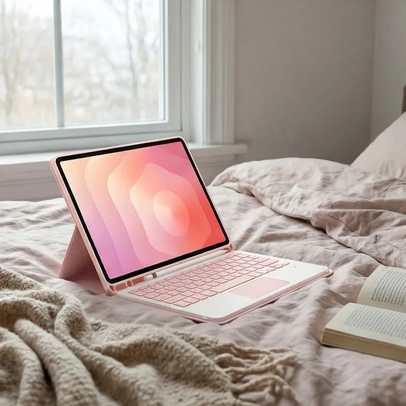 Etui Z Klawiaturą Bluetooth Do SAMSUNG Galaxy Tab S11 11" - Różowe