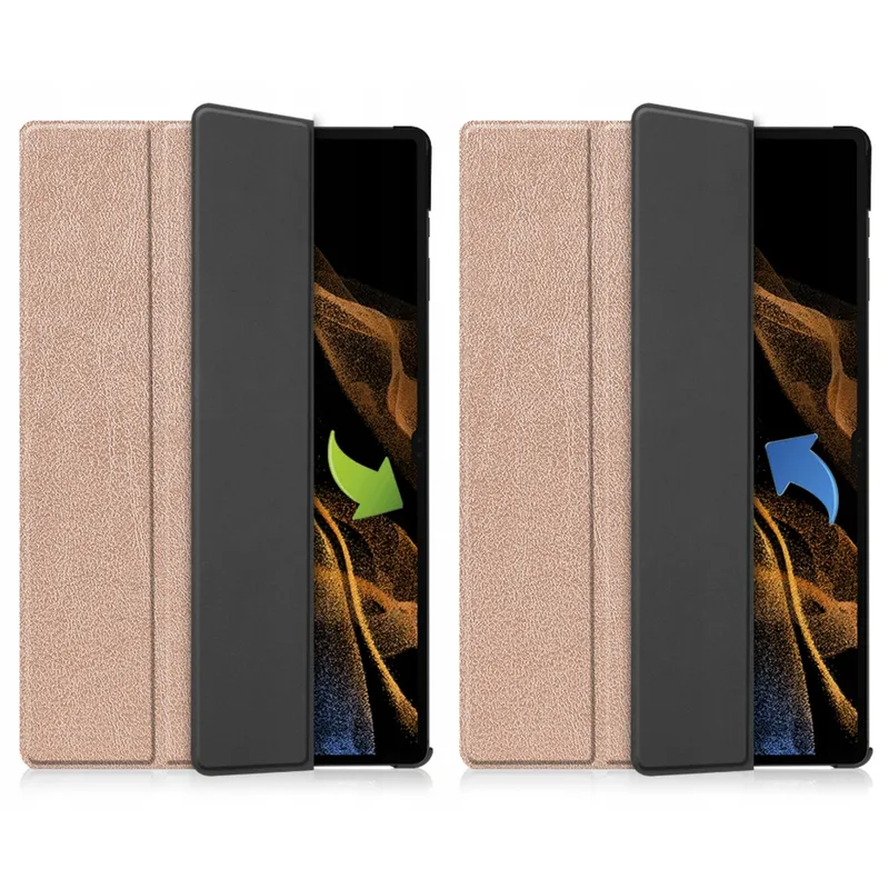 Etui Smart Galaxy Tab S9/S10 Ultra 14.6 X910 X916 X926 - Różowe Złoto