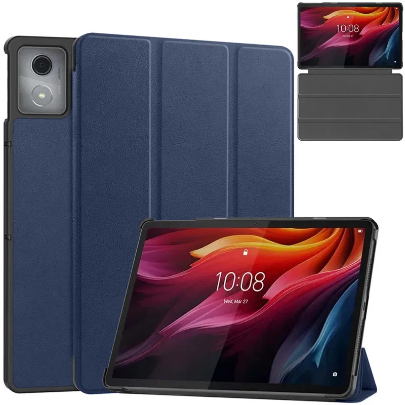 Etui Smart Z Klapką Do Lenovo Tab K11 Plus 11.45 - Granatowe