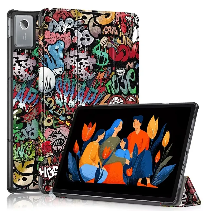 Etui Do Lenovo Idea Tab Plus 12.1 2025 Z Podstawką - Wielokolorowe