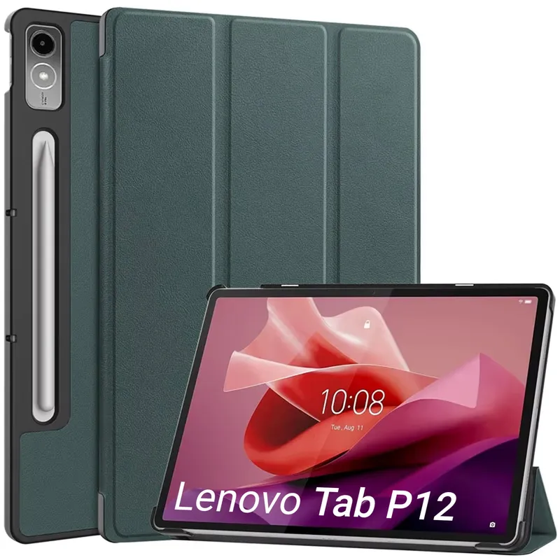 Etui Smart Case Do Lenovo Tab P12 TB370 12.7 - Zielone