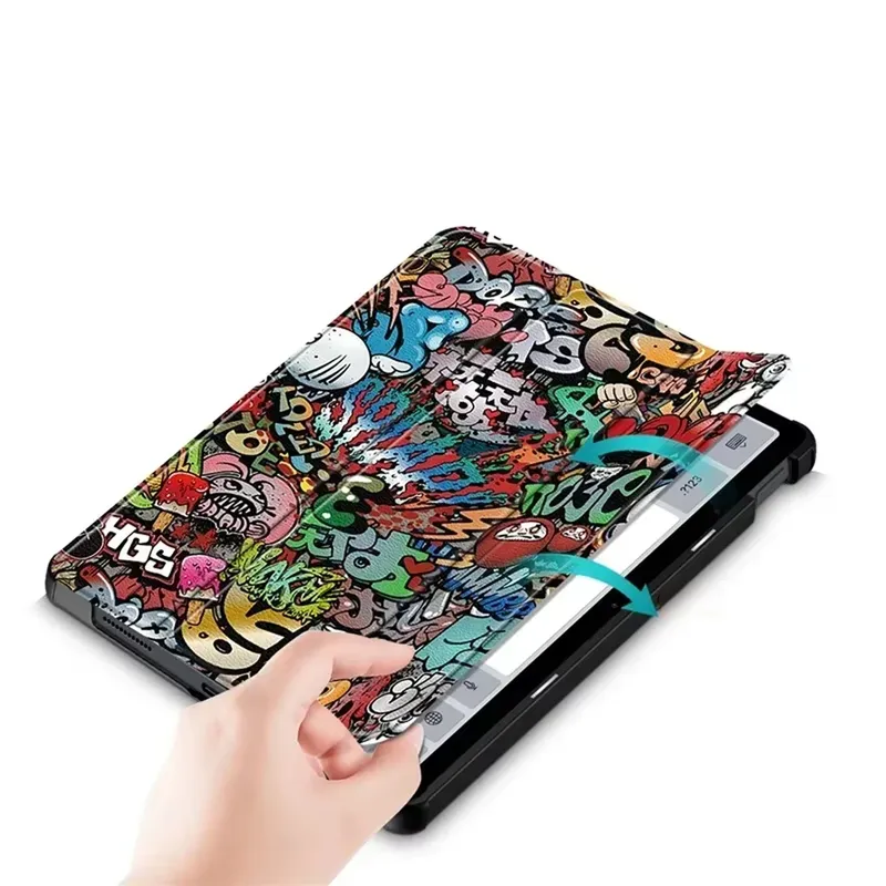 Etui Graficzne Z Klapką Do XIAOMI Redmi Pad SE 2023 11 - Wielokolorowe