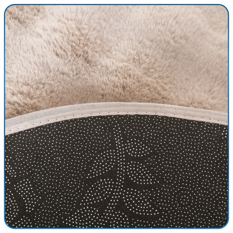 Dywan Okrągły Rabbit Bubble 120 cm - Beżowy