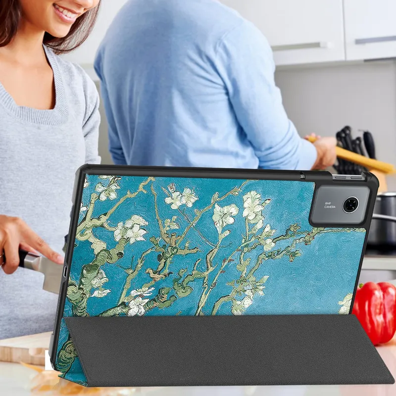 Etui Z Klapką Do Lenovo Idea Tab 11 Ochronne Z Podstawką - Apricot