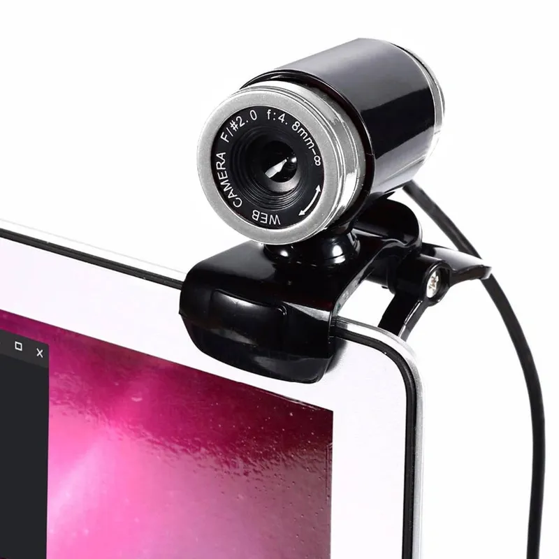 Kamera Internetowa A860 Z Mikrofonem Do Lekcji PC Laptop - Czarna