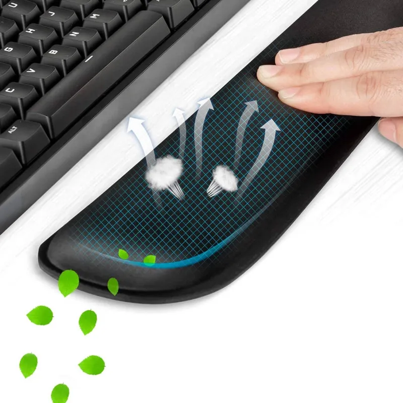 Zestaw Ergonomicznych Żelowych Podkładek Pod Mysz Nadgarstek 3 szt - Czarny
