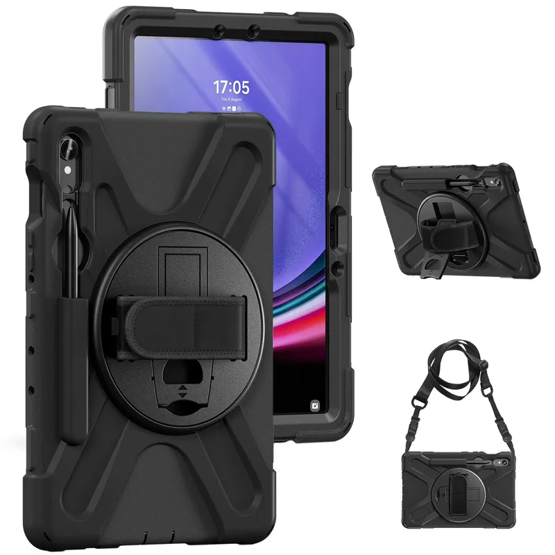 Etui Armor Do Galaxy Tab S9/S10 FE 10 9" Z Podstawką - Czarne