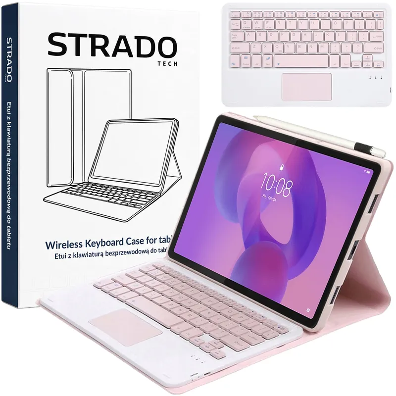 Etui I Klawiatura Do Lenovo IdeaTab 11 TB336FU TB336ZU - Różowy