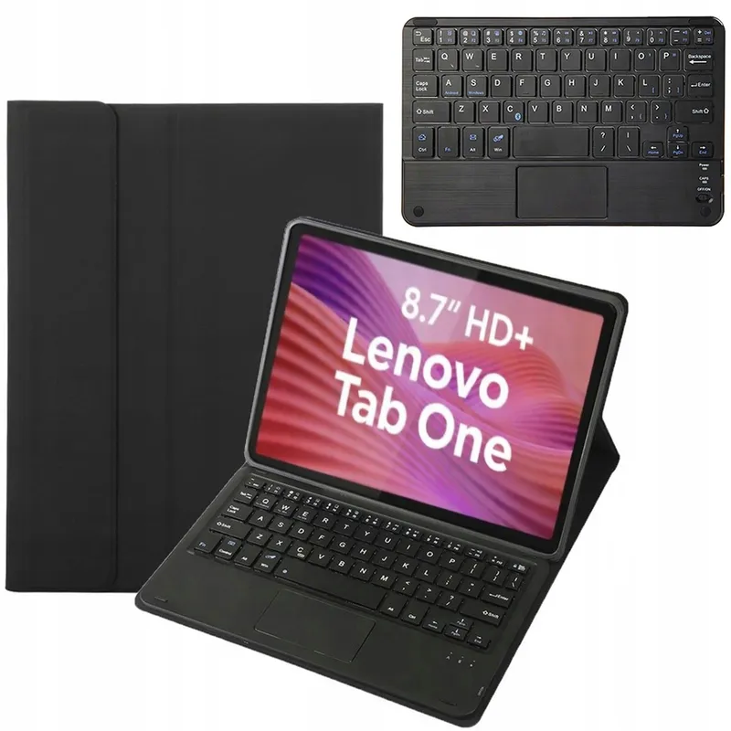 Etui Z Klawiaturą Bluetooth Do Lenovo Tab One TB305FU 8.7" - Czarny