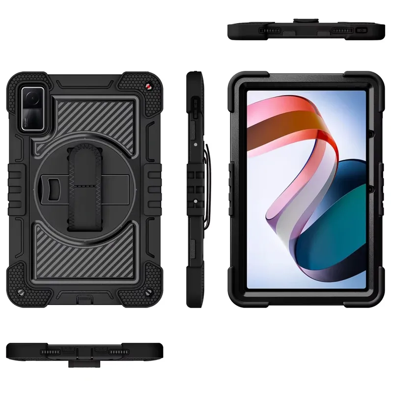 Etui Pancerne Shockproof Do XIAOMI Redmi Pad SE 11 2023 Z Uchwytem - Czarne