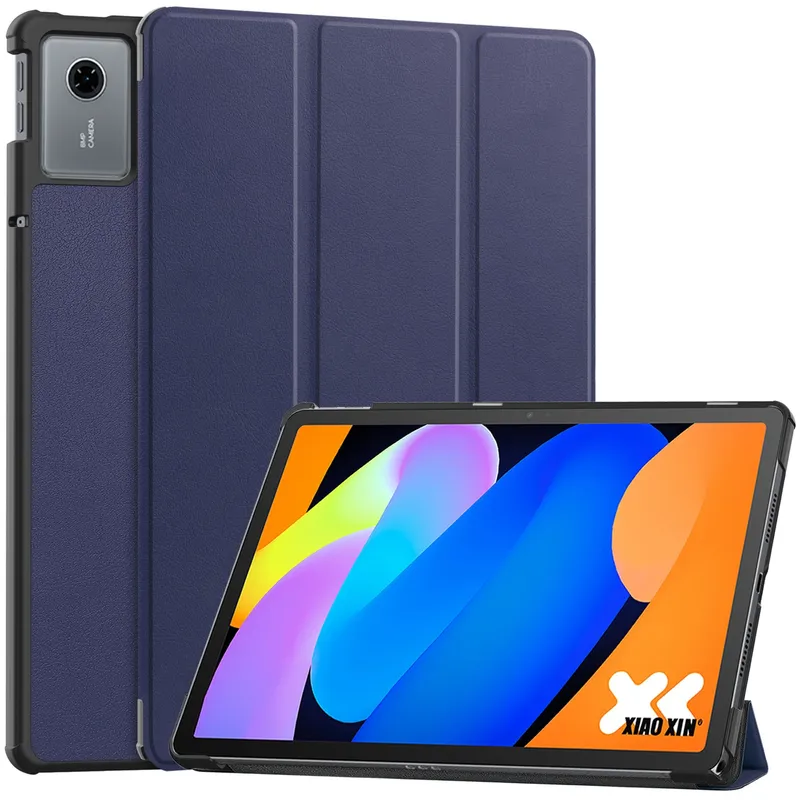 Etui Smart Do Lenovo IdeaTab 11 2025 Z Klapką I Podstawką - Granatowe