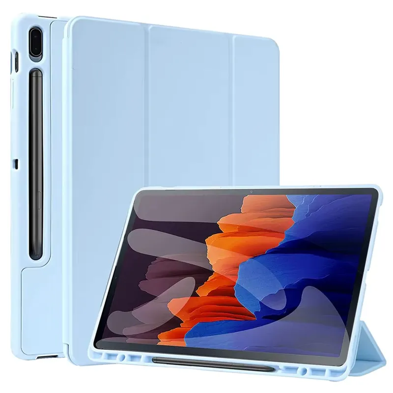 Etui Smart Do SAMSUNG Galaxy Tab S9/S10 Z Uchwytem Na Rysik - Niebieskie