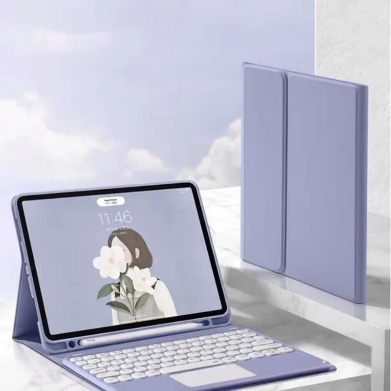 Etui Z Klawiaturą Do IPad Pro 11 Gen 5 M4 2024 A2836 - Fioletowe