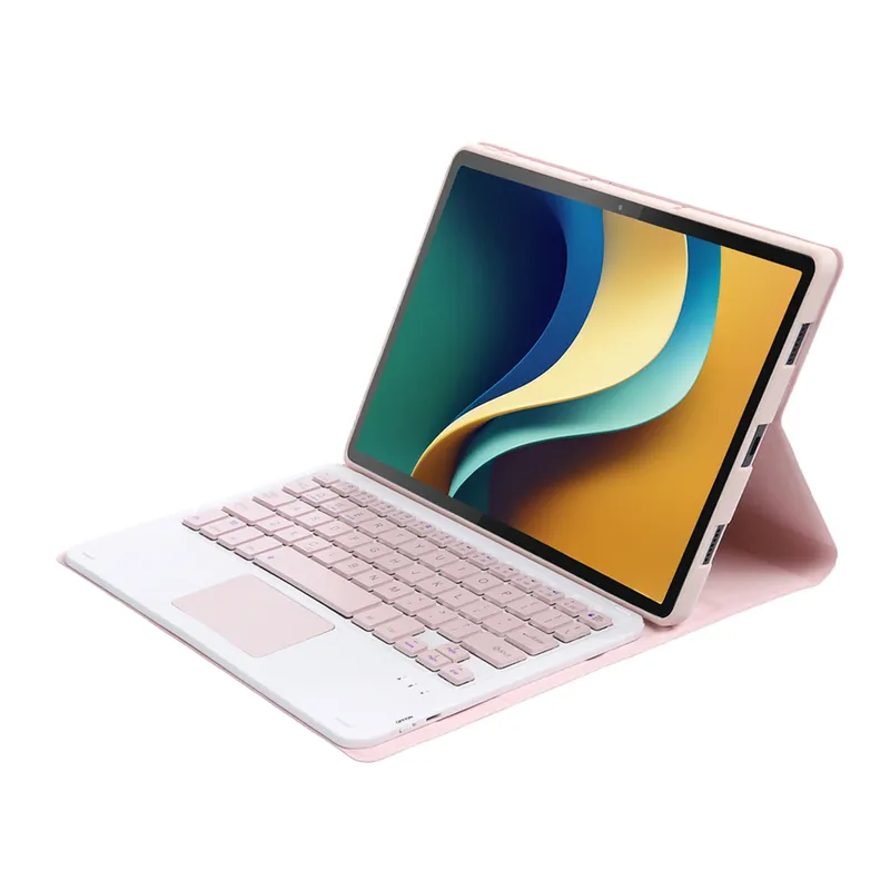 Etui Do Lenovo Idea Tab Pro 12.7 Z Klawiaturą Bluetooth - Różowe