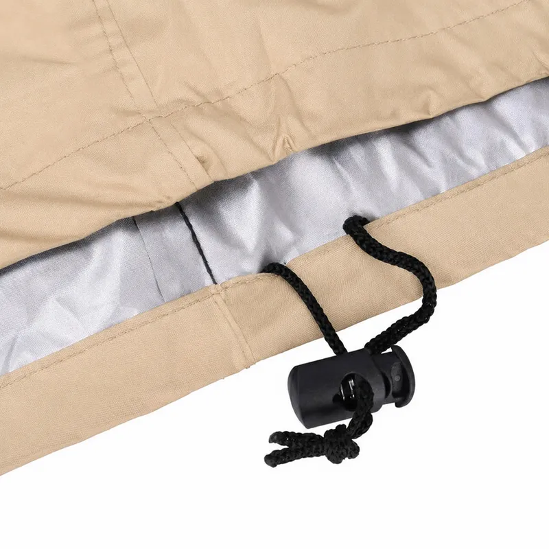 Pokrowiec Na Grill 170x60x117 cm Wodoodporny Ochrona UV - Beżowy