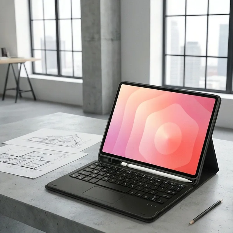 Etui Z Klawiaturą Do SAMSUNG Galaxy Tab S11 11" SM-X730 SM-X736 - Czarne