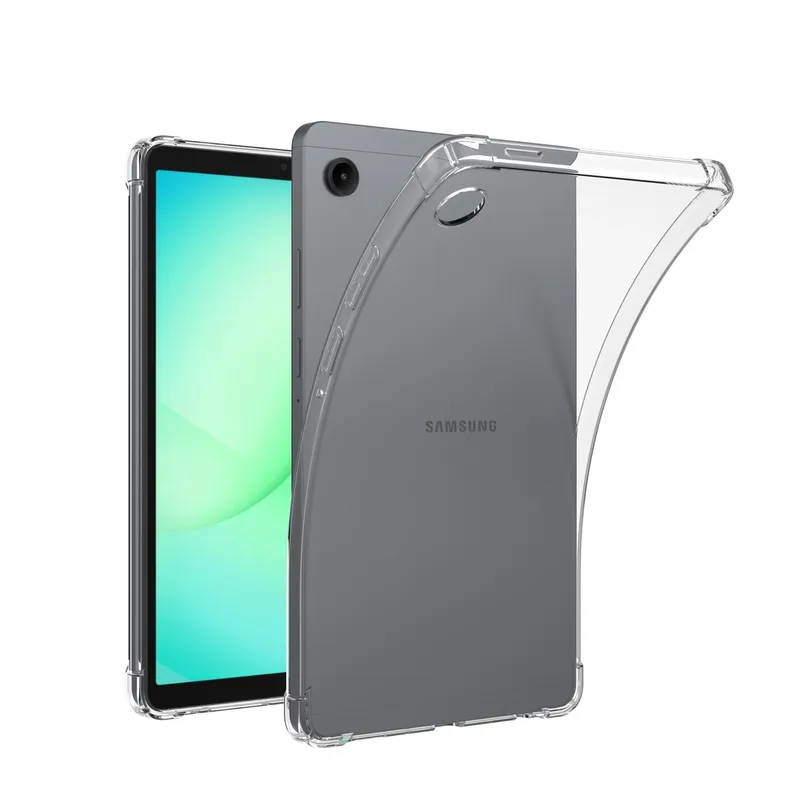 Etui Do Galaxy Tab A11+ A9+ 10.9 Silikonowe Plecki Z Podstawką - Bezbarwne