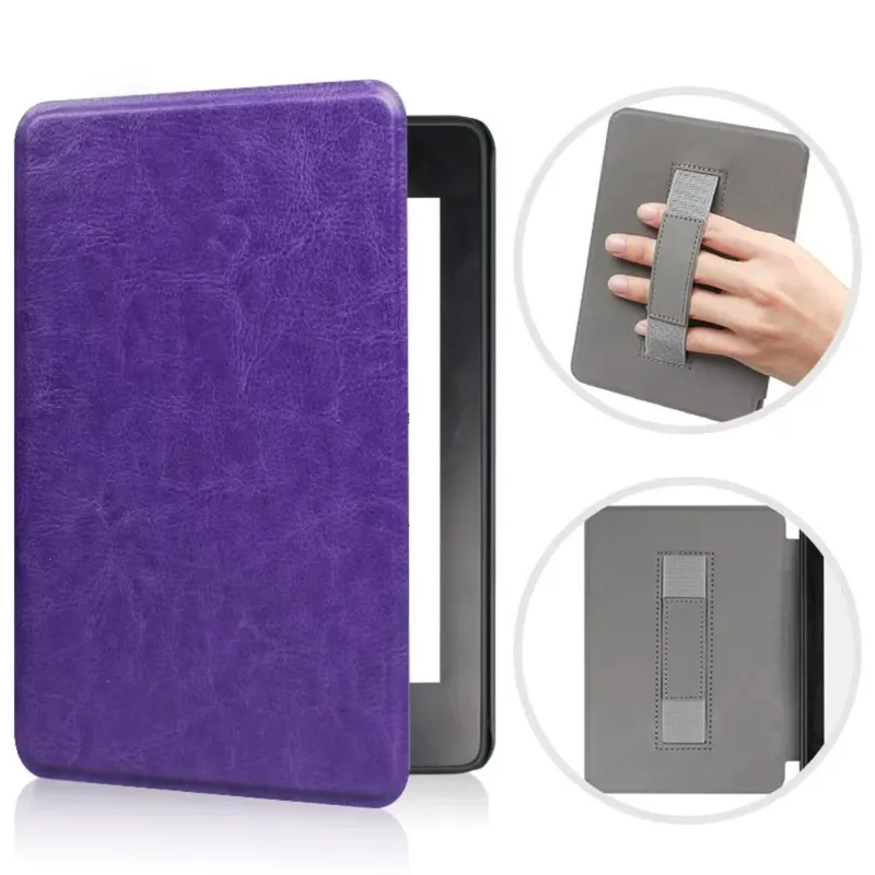 Etui Skórzane Do Kindle Paperwhite 6 Colorsoft - Fioletowy