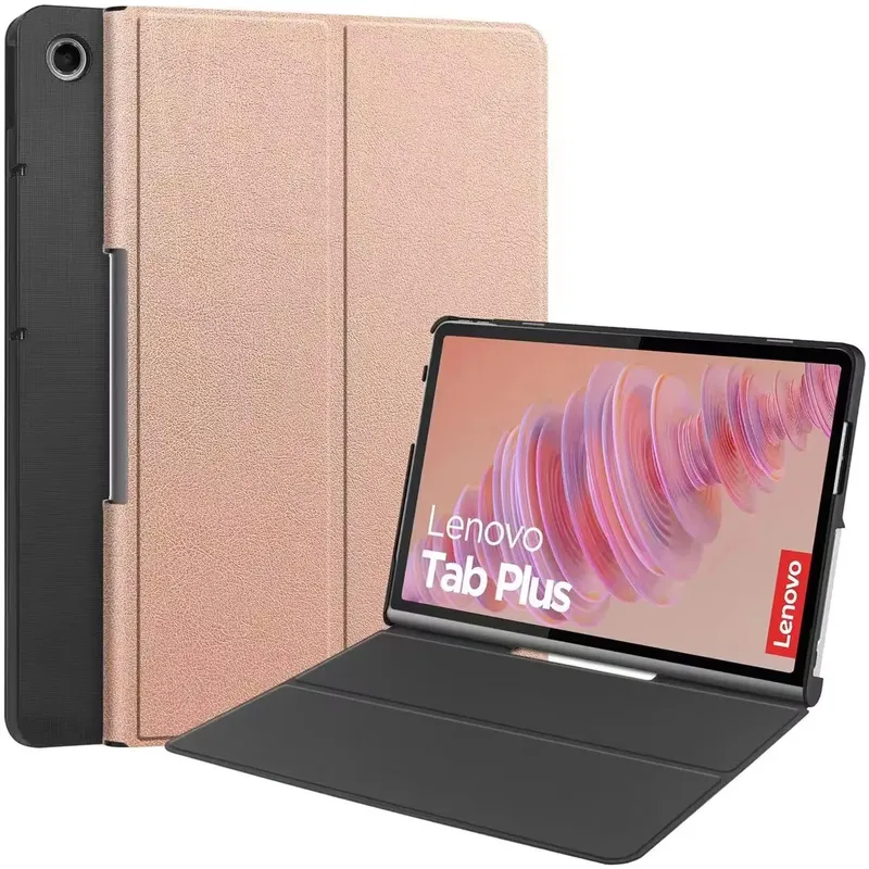 Etui Smart Case Do Lenovo Tab Plus TB351FU Z Podstawką - Złote