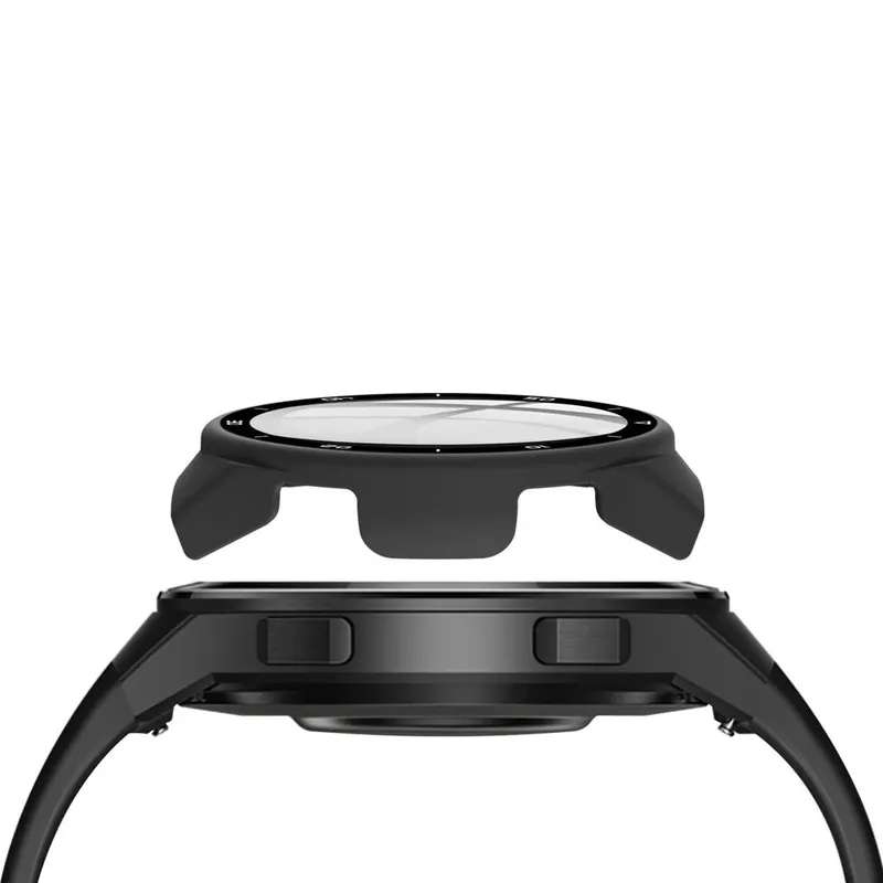 Etui Do Huawei Watch GT 2E Z Szkłem Hartowanym 2w1 - Czarne