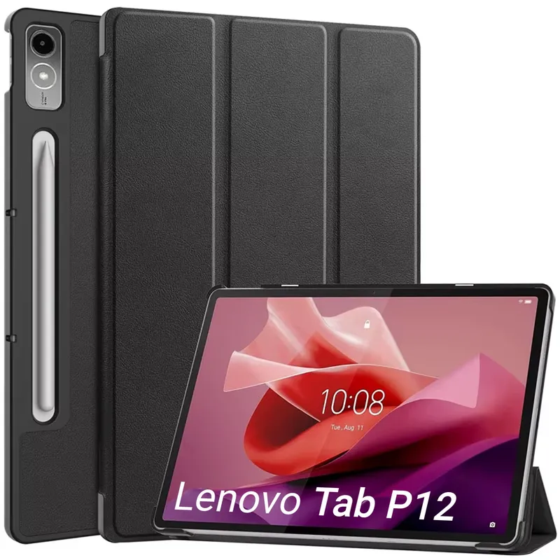 Etui Smart Case Do Lenovo Tab P12 TB370 12 7" - Czarne