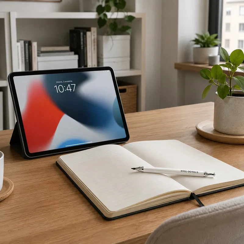 Rysik 2w1 Stylus Pen Do Tabletu I Telefonu - Biały