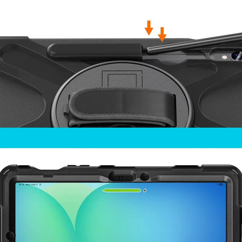 Etui Pancerne Do Galaxy Tab S10 LITE/S9 FE/S8/S7 10.9" - Czarne