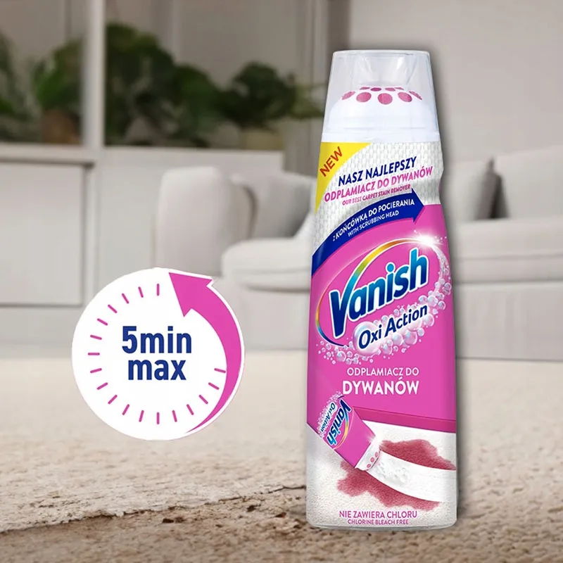 VANISH Oxi Action Odplamiacz Do Dywanów 195ml Z Dozownikiem