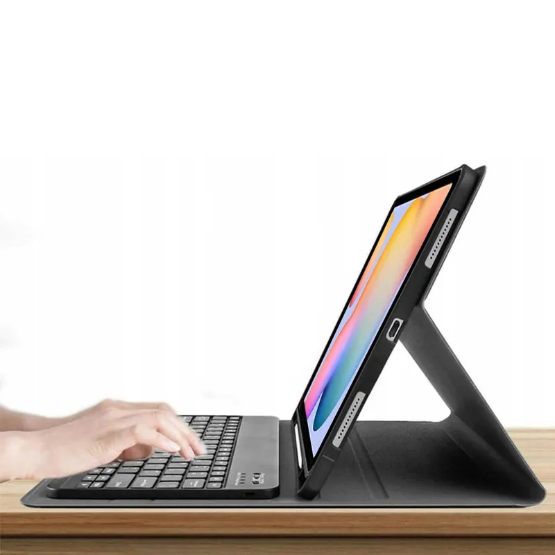 Etui Z Klawiaturą Bluetooth Do Galaxy Tab S6 Lite 10 - Czarne