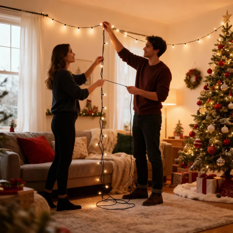 Lampki Choinkowe 1512 LED 15m Ciepłe Timer IP44 - Biały