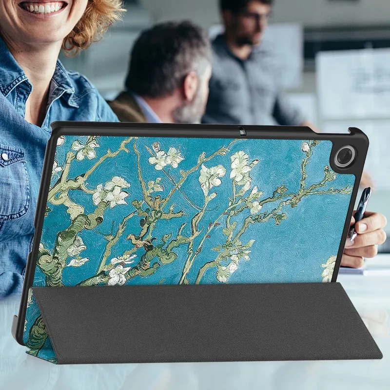 Etui Do Lenovo Tab 10.1 2025 Z Klapką I Podstawką - Apricot