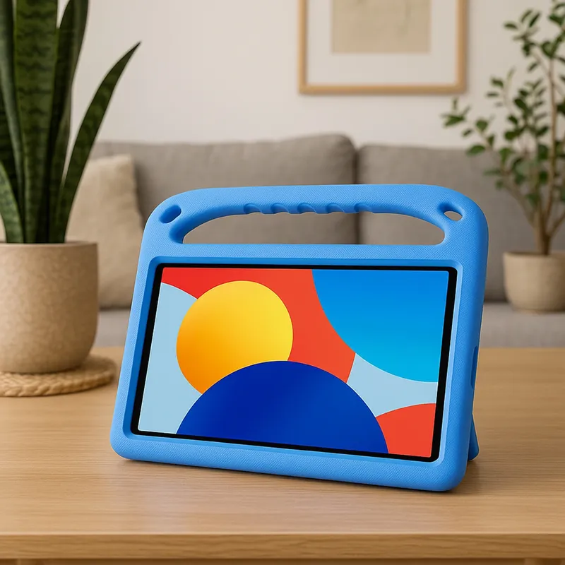 Etui FunColor Do Redmi Pad SE 8.7 2024 Z Podstawką Niebieskie