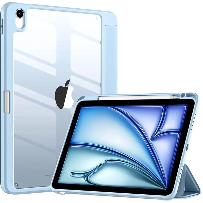 Etui Crystal Do IPad Air 11 M4/M3/M2 Z Podstawką - Niebieski