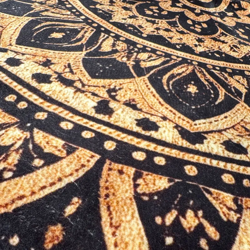 Dywan Okrągły Mandala 80x80 cm Orientalny NOVO Antypoślizgowy