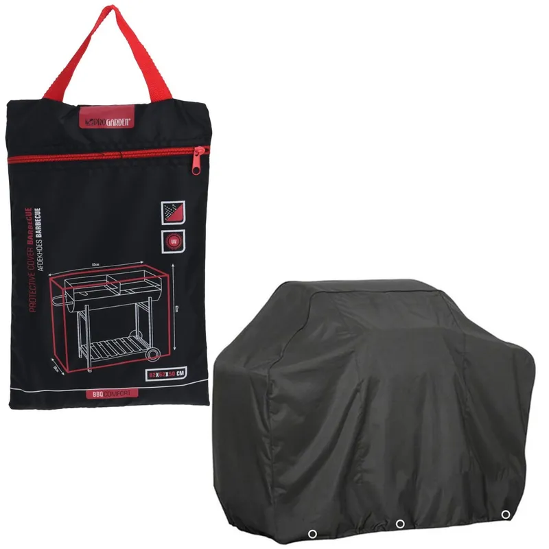 Pokrowiec Na Grill 82x62x50 cm Wodoodporny VILLAGO - Czarny