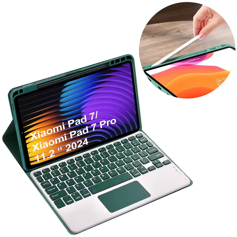 Etui Z Klawiaturą Do XIAOMI Pad 7/7 Pro 11.2" - Zielone