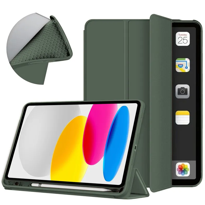 Etui Smart Do IPad 10.9 2022 Gen. 10 / IPad 11 2025 Z Podstawką - Zielone