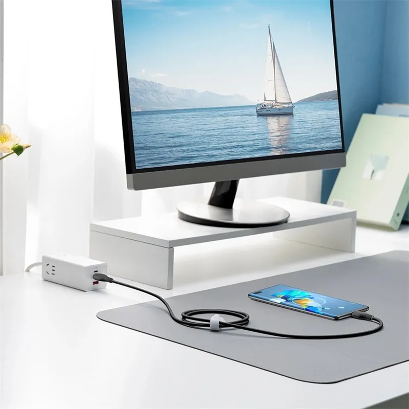 Kabel BASEUS Pudding Series USB-C 100W 1.2m - Czarny