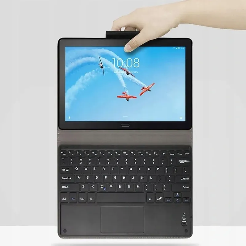Etui Z Klawiaturą Bluetooth Do Lenovo M10 GEN.2 X306 - Czarne