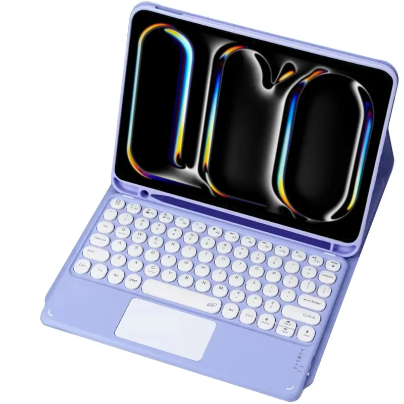 Etui Z Klawiaturą Do IPad Pro 11 Gen 5 M4 2024 A2836 - Fioletowe