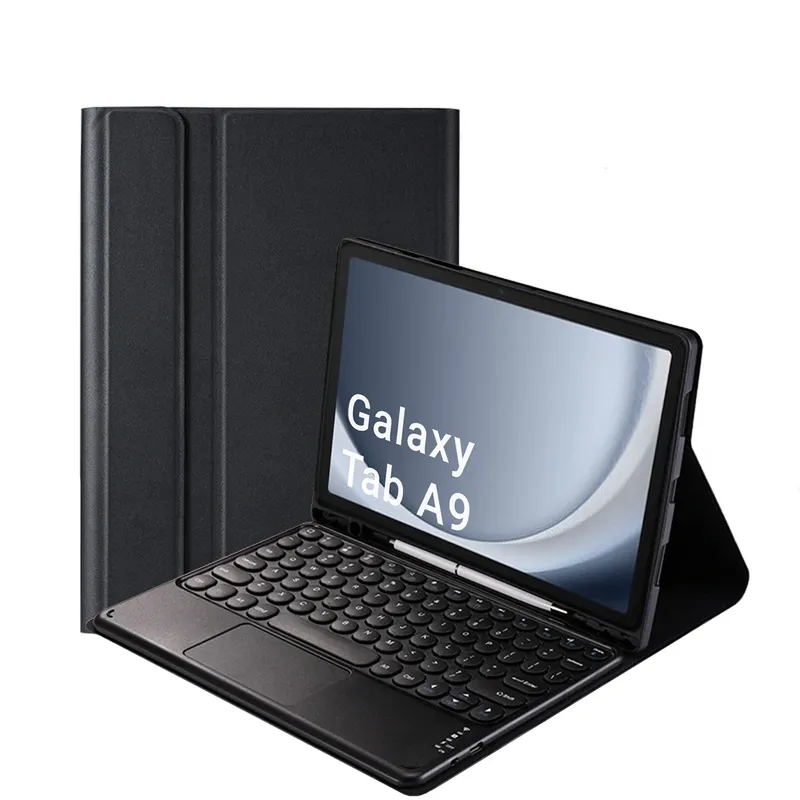 Etui Z Klawiaturą Bluetooth Do SAMSUNG Galaxy Tab A9 8.7 X110/X115 - Czarne