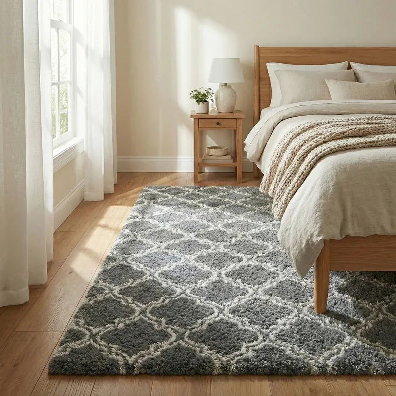 Dywan Shaggy Decor 250x200 cm Miękki Do Salonu - Szary