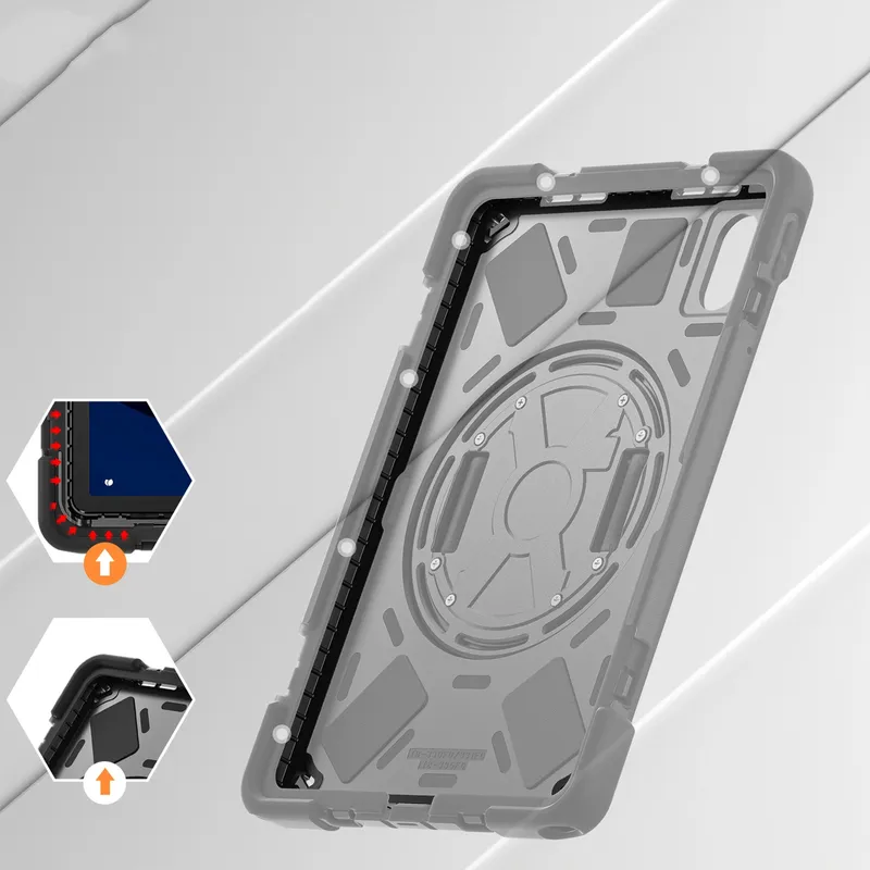Etui Pancerne Do Lenovo IdeaTab 11" Z Podstawką I Uchwytem - Czarne