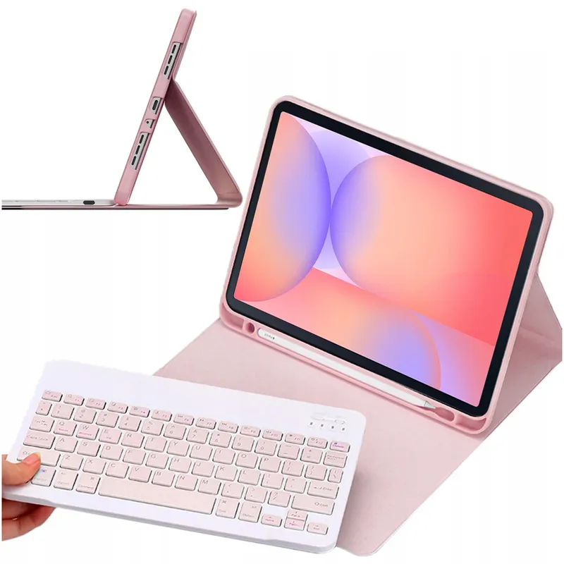 Etui Z Klawiaturą Bluetooth Galaxy Tab S10 Lite 10.9 SM-X406 - Różowe