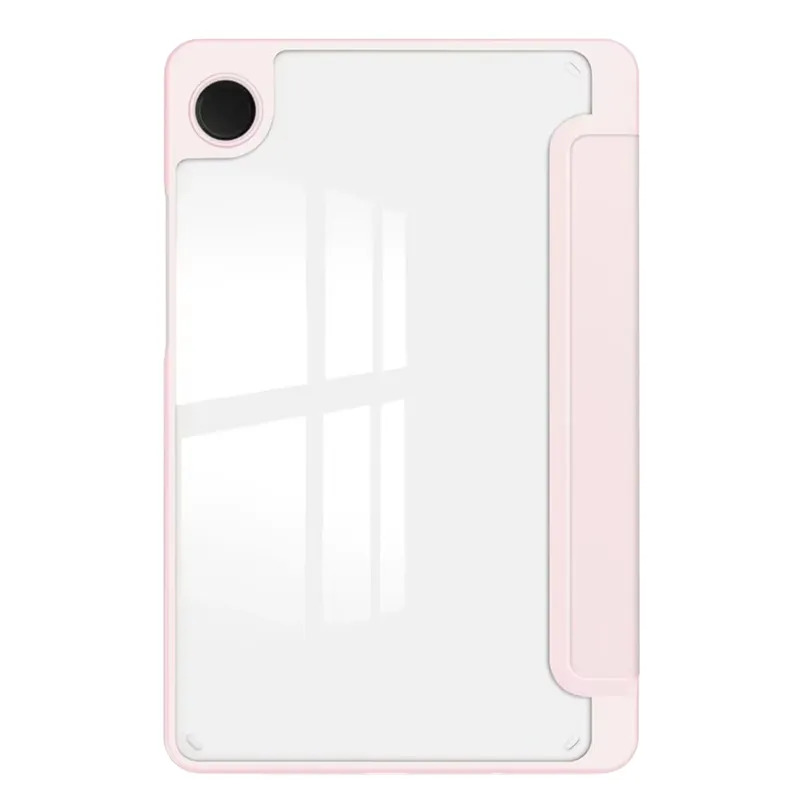 Etui Clear Pencil Galaxy Tab A11 X135/X133 A9 SM-X110/X115 - Różowe