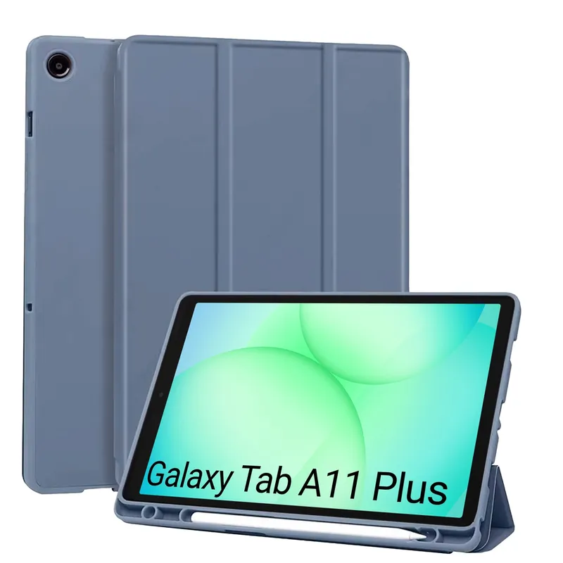Etui Do Galaxy Tab A11+ A9+ 10.9 11 Cali Smart Case Z Klapką - Fioletowy